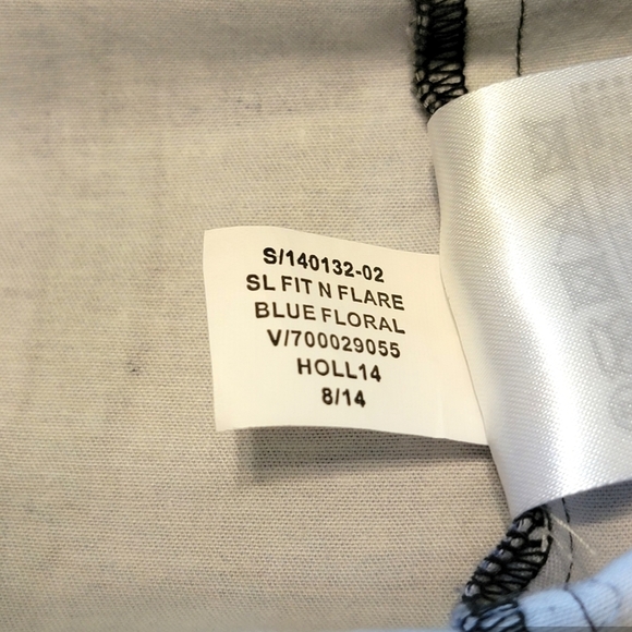 GAP Fit and Flare Blue Floral Cotton Blend Casual Mini Cocktail Dress Size 2 - Picture 10 of 10